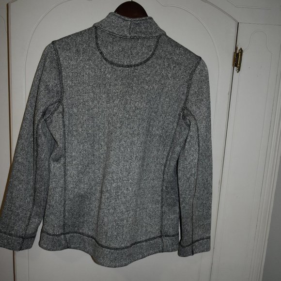 NWOT MARC NEW YORK ANDREW MARC FLEECE-LINED JACKET BLACK HERRINGBONE - Picture 10 of 16